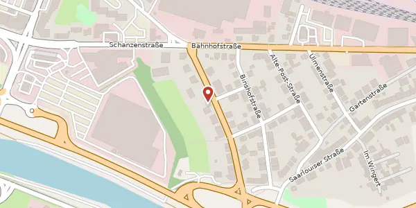 Karte der Umgebung von Brückenstraße 8, 66740 Saarlouis