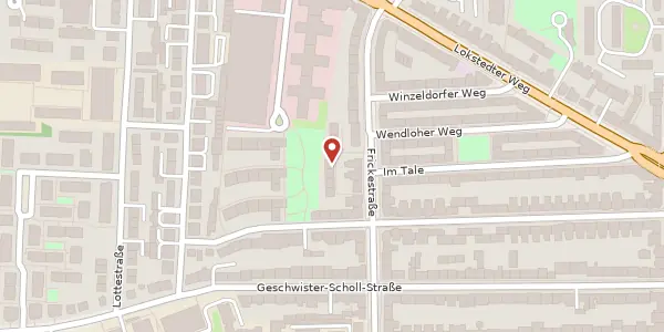Karte der Umgebung von Frickestraße 51d, 20251 Hamburg