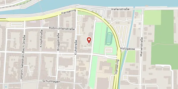 Karte der Umgebung von Schützenstraße 12, 17489 Greifswald
