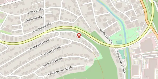 Karte der Umgebung von Breslauer Straße 49, 72202 Nagold