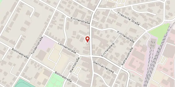 Karte der Umgebung von Hauptstraße 14, 25899 Niebüll