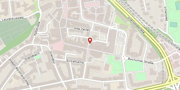 Karte der Umgebung von Dreiringstr. 11, 45276 Essen