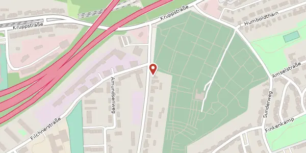 Karte der Umgebung von Gneisenaustr. 25, 45472 Mülheim an der Ruhr