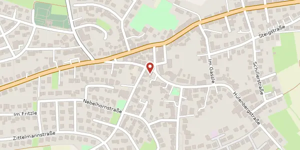 Karte der Umgebung von Hülenbergstraße 22, 72622 Nürtingen-Reudern