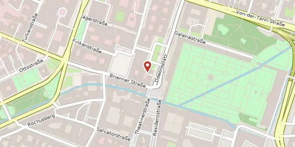 Karte der Umgebung von Odeonsplatz 2, 80539 München