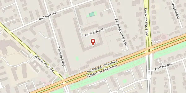Karte der Umgebung von Am Heidehof 19, 14163 Berlin