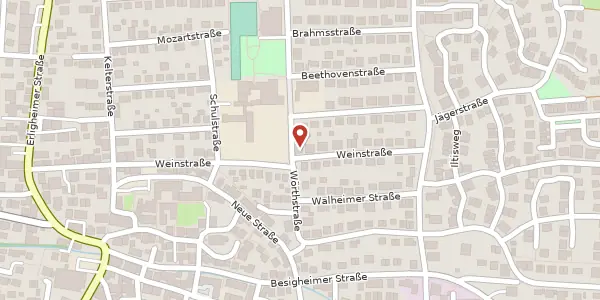Karte der Umgebung von Weinstraße 43, 74369 Löchgau