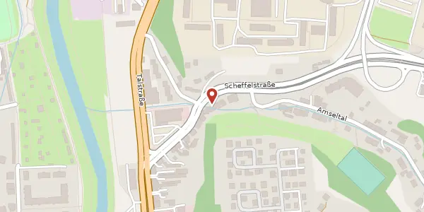 Karte der Umgebung von Scheffelstraße 20, 08066 Zwickau