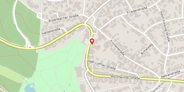 Karte der Umgebung von Pforzheimer Straße 37, 76337 Waldbronn