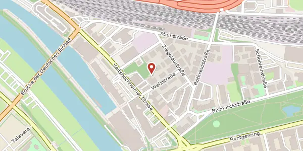 Karte der Umgebung von Welzstr. 3a, 97080 Würzburg