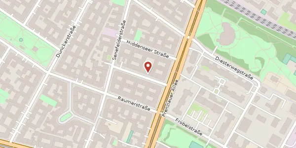 Karte der Umgebung von Stubbenkammerstraße 3, 10437 Berlin