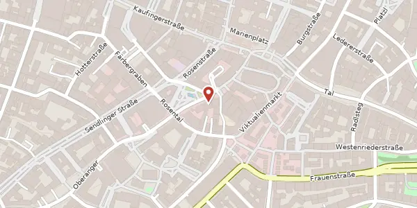 Karte der Umgebung von Rindermarkt 6, 80331 München