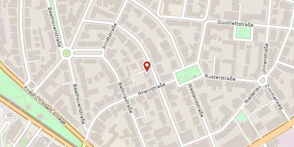 Karte der Umgebung von Savignystr. 43, 60325 Frankfurt