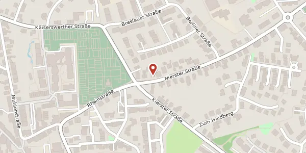 Karte der Umgebung von Nierster Str. 8a, 40668 Meerbusch