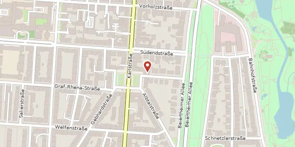 Karte der Umgebung von Kantstraße 8, 76137 Karlsruhe
