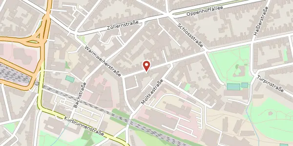 Karte der Umgebung von Bismarckstraße 16, 52066 Aachen
