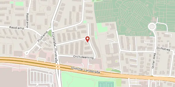 Karte der Umgebung von Orchideenring 11a, 22607 Hamburg
