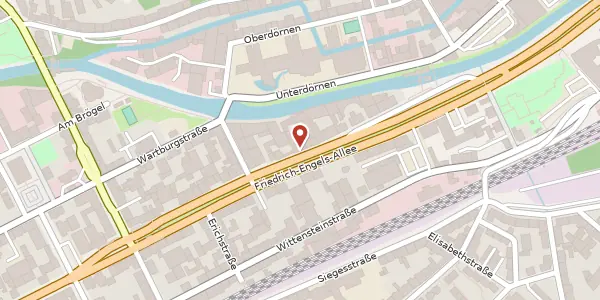 Karte der Umgebung von Friedrich-Engels-Allee 347, 42283 Wuppertal