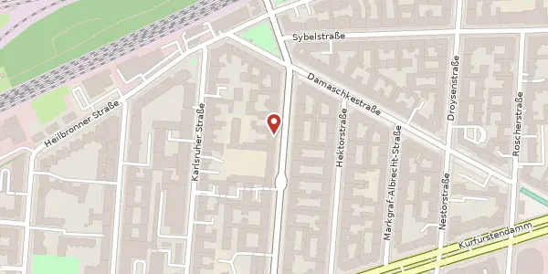 Karte der Umgebung von Joachim-Friedrich-Straße 34, 10711 Berlin