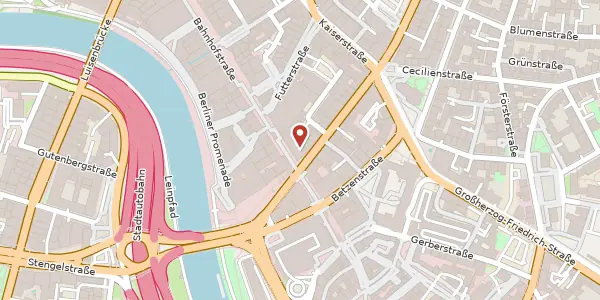 Karte der Umgebung von Bahnhofstraße 38, 66111 Saarbrücken