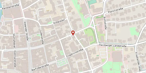 Karte der Umgebung von Theaterstraße 12, 37073 Göttingen