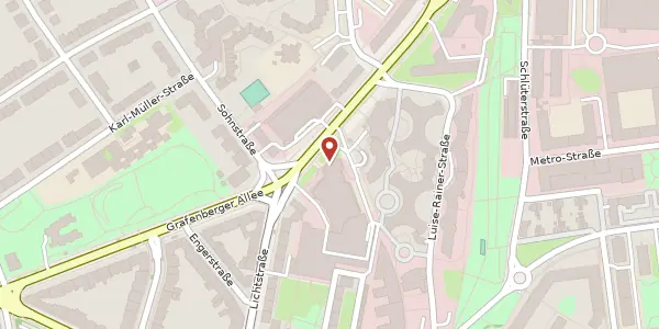 Karte der Umgebung von Grafenberger Allee 277-287, 40237 Düsseldorf