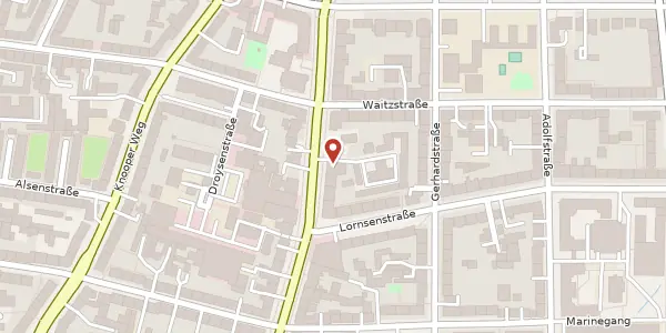 Karte der Umgebung von Holtenauer Straße 94, 24105 Kiel