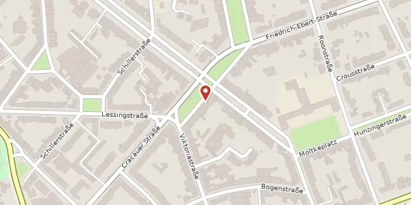 Karte der Umgebung von Bismarckplatz 17, 47799 Krefeld