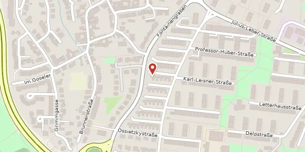 Karte der Umgebung von Gördelerstr. 68, 53123 Bonn