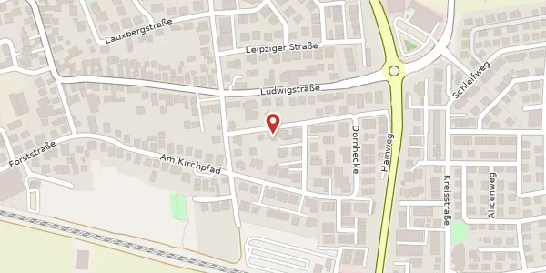 Karte der Umgebung von Hainweg 5, 64331 Weiterstadt