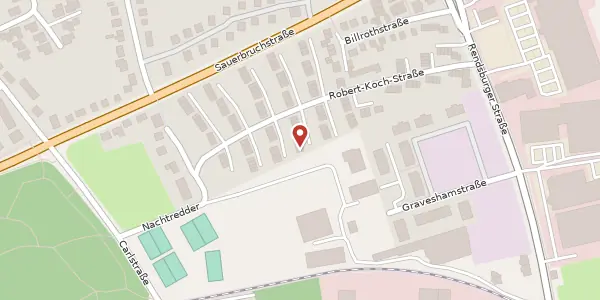 Karte der Umgebung von Robert-Koch-Straße 79, 24537 Neumünster