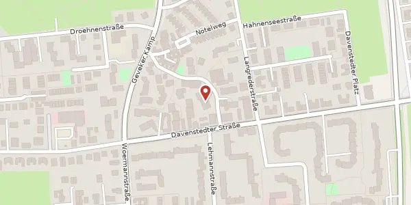 Karte der Umgebung von Altes Dorf 7, 30455 Hannover