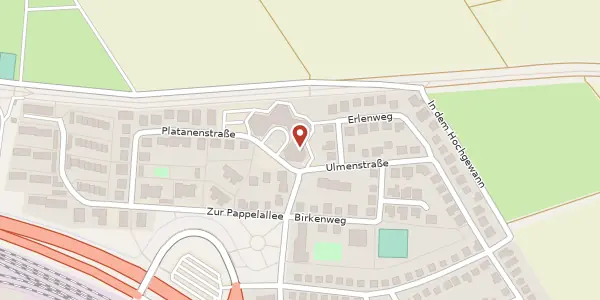 Karte der Umgebung von Platanenstr. 34, 65474 Bischofsheim