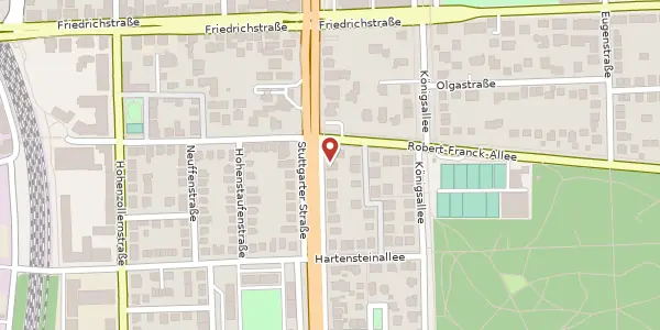Karte der Umgebung von Stuttgarter Straße 79, 71638 Ludwigsburg