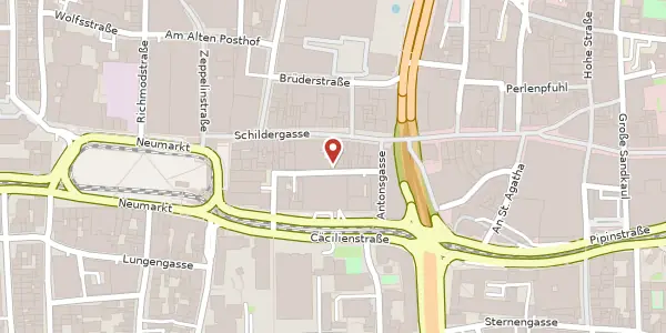Karte der Umgebung von Kronengasse 21, 50667 Köln