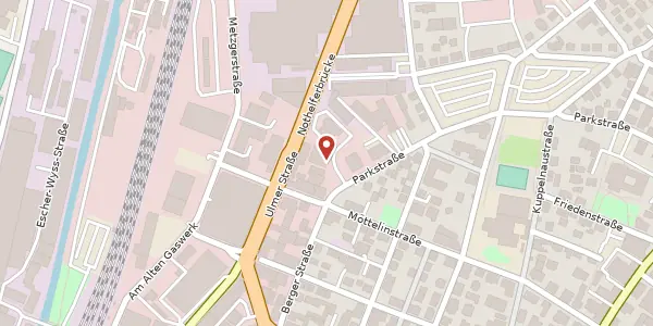 Karte der Umgebung von Parkstraße 54/1, 88212 Ravensburg