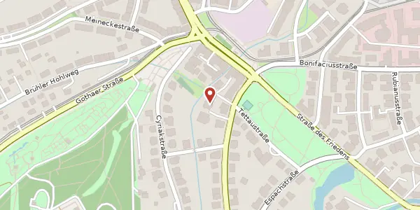 Karte der Umgebung von Alfred-Hess-Straße 22 a, 99094 Erfurt