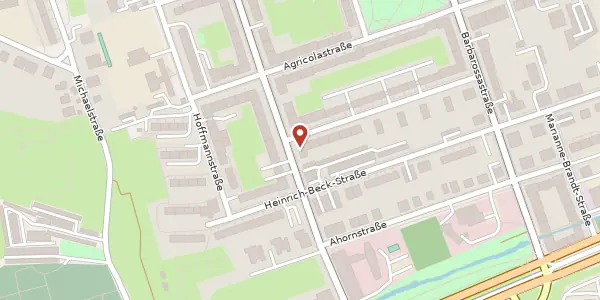 Karte der Umgebung von Ulmenstraße 14, 09112 Chemnitz