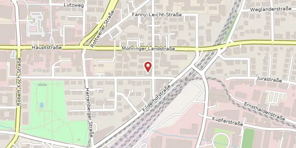 Karte der Umgebung von Emilienstraße 12, 70563 Stuttgart