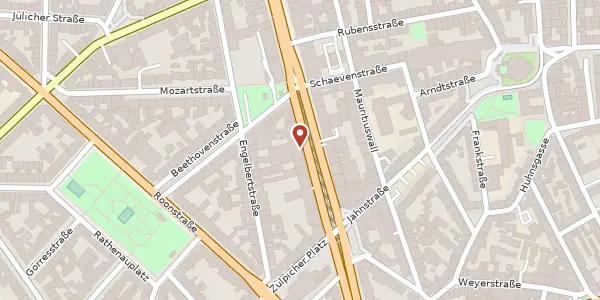 Karte der Umgebung von Hohenstaufenring 43-45, 50674 Köln