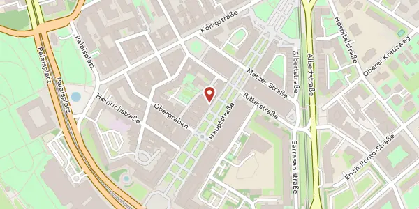 Karte der Umgebung von Hauptstr. 15, 01097 Dresden