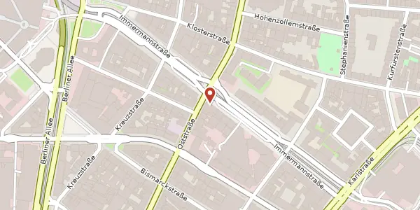 Karte der Umgebung von Immermannstr. 27, 40210 Düsseldorf