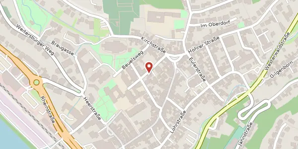 Karte der Umgebung von Burgstraße 8, 56179 Vallendar