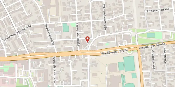 Karte der Umgebung von Friedberger Str. 155, 86163 Augsburg