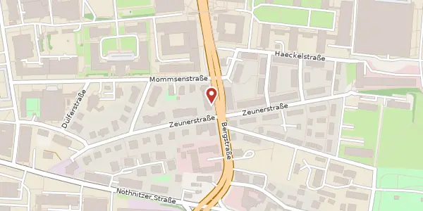 Karte der Umgebung von Bergstraße 76, 01069 Dresden