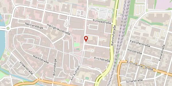 Karte der Umgebung von Uhlandstraße 1, 72622 Nürtingen