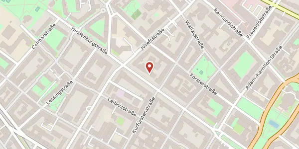 Karte der Umgebung von Hindenburgstraße 32, 55118 Mainz