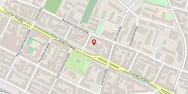 Karte der Umgebung von Fürther Str. 64 B, 90429 Nürnberg