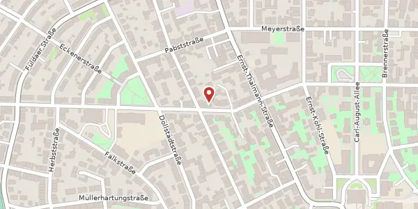 Karte der Umgebung von Röhrstraße 14, 99423 Weimar