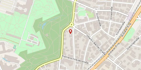 Karte der Umgebung von Goethestr. 2, 97072 Würzburg